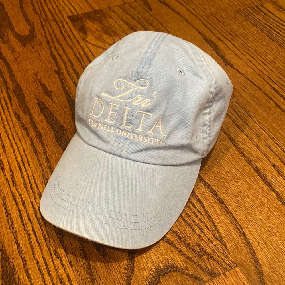 Baby blue Tri delta baseball/dad hat